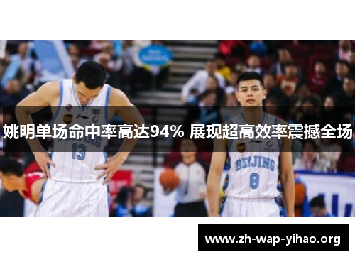 姚明单场命中率高达94% 展现超高效率震撼全场