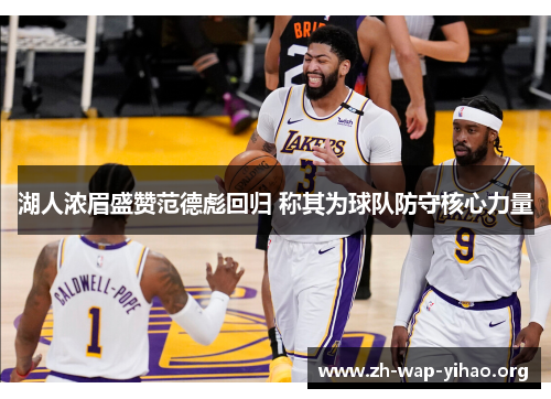 湖人浓眉盛赞范德彪回归 称其为球队防守核心力量